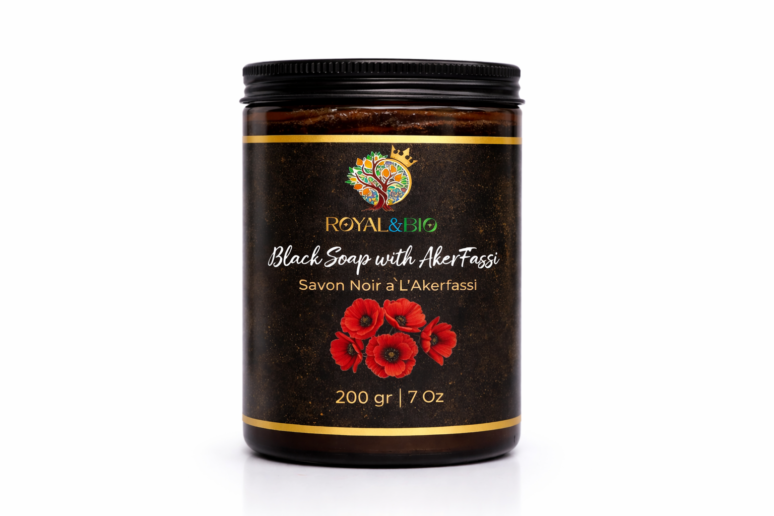Moroccan Black Soap with Aker Fassi