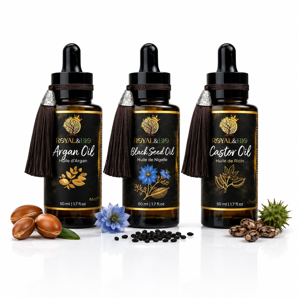 Kit de Croissance Capillaire Royal | Pack de 3 Huiles — ROYAL&BIO