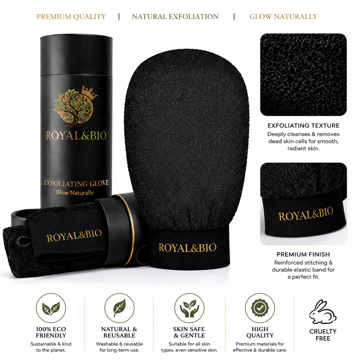 Hammam Royal | Gant Exfoliant Kessa Marocain — ROYAL&BIO