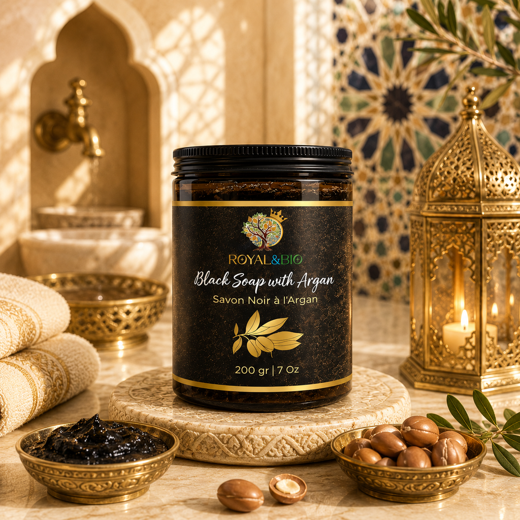 Royal Hammam | Savon noir marocain à l'Argan — ROYAL&BIO