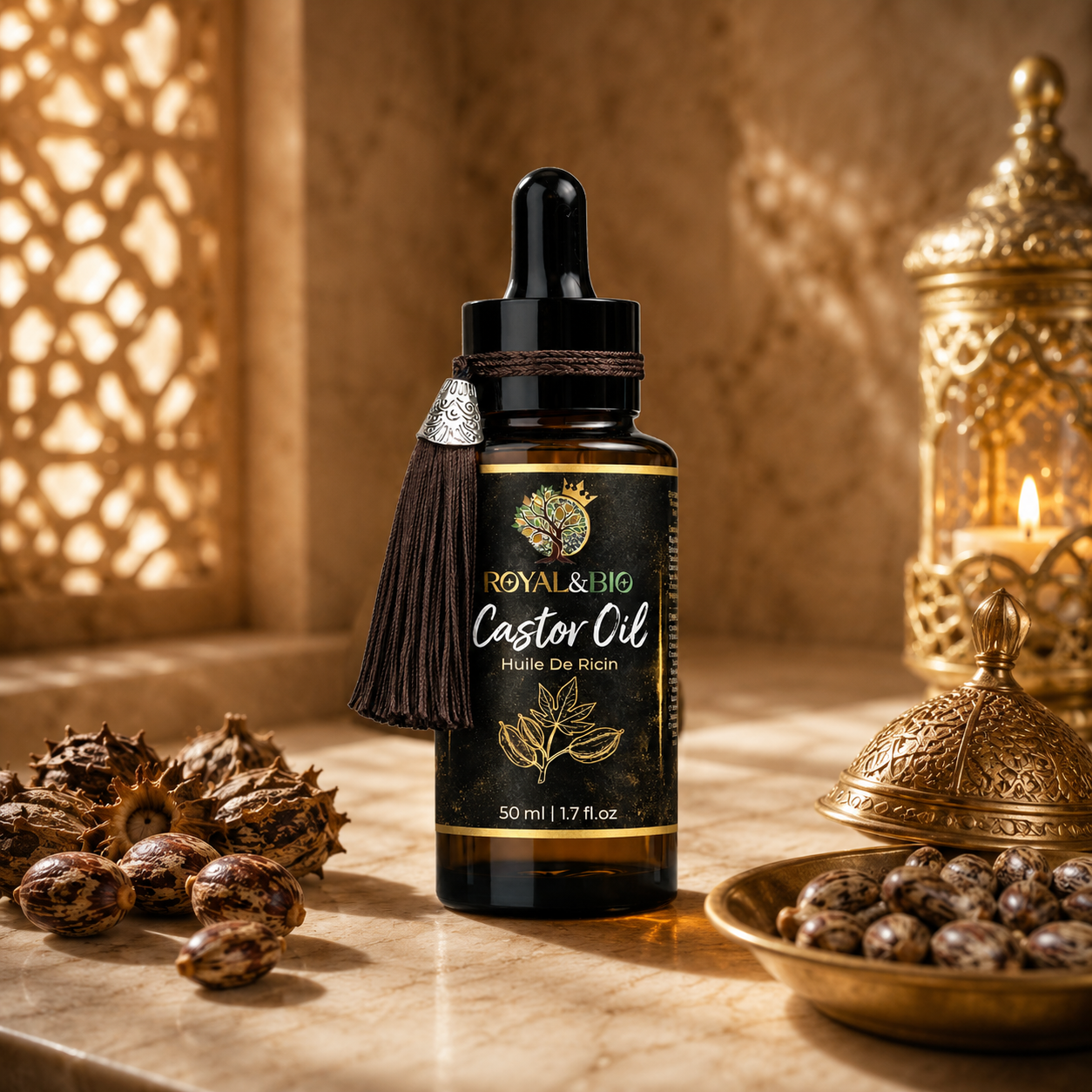 Huile de Ricin Royale | Élixir Cils, Sourcils & Cheveux — ROYAL&BIO
