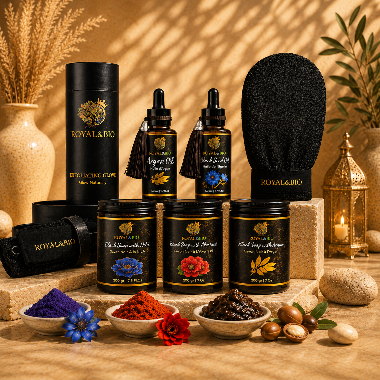 Hammam Royal Ultime | Coffret Spa & Nourrissant Complet — ROYAL&BIO
