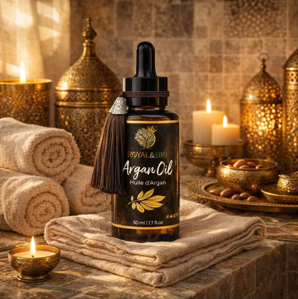 Or liquide marocain | Huile d'Argan Bio — ROYAL&BIO
